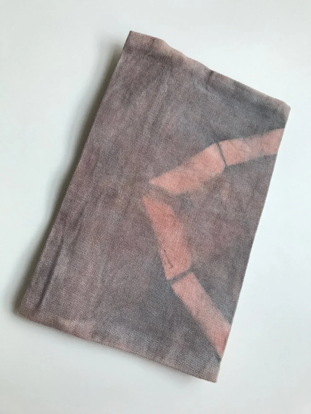 NWT Handmade Shibori Tie Dyed Zipper Pouch: Cotton Canvas Travel Bag